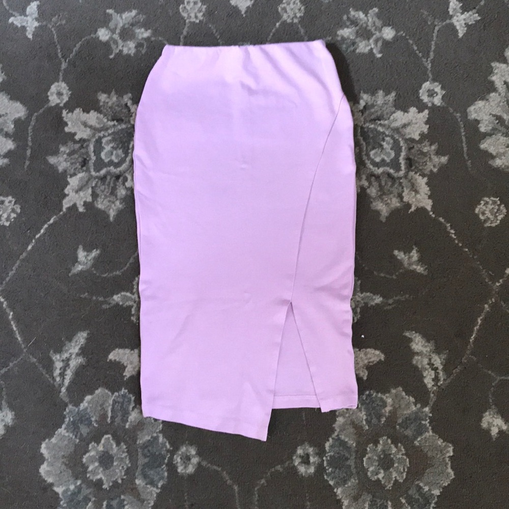 Pink pencil skirt